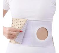 Joygoodta Cinturón de Hernia, cómodo cinturón de ostomía, aglutinante de omblaje de Tela de Malla Transpirable, de colostomía Liviana, Acogedor de Soporte de ostomía para Hombres y Mujeres, l