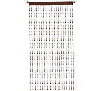 Joygoodta Cortina de Puerta con Cuentas, Elegante Cortina de Puerta con Cuentas, mosquitera para decoración del hogar, Puertas, divisores de habitación (marrón, 100x200 cm)