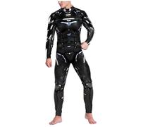 Joygoodta Disfraz del robot 3D impresión mecánica esqueleto disfraz del montado halloween flaco para fiestas de cosplay, m