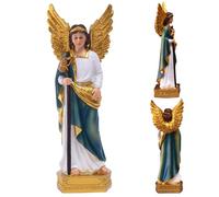 Joygoodta Estatua del Arcángel Rafael, Figuras de ángel católico Arcángel Rafael de 9 Pulgadas, decoración Religiosa Cristiana Escultura del ángel guardián