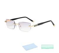 Joygoodta Gafas de enfoque ajustable, herramienta de precisión, asistencia de enfoque ajustable, gafas de automático, lectura automática, doradas