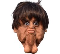 Joygoodta Halloween Mask Funny Mask Double Chins Realistic Cabeza completa Halloween Horror Helex Face Cover for Masquerade Party Disfraz