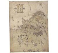 Joygoodta Manta de Forro Polar con diseño de Mapa de la Tierra Media, de Terciopelo súper Suave, acogedora Manta de Felpa para sofá, Cama, sofá de 27, 6 x 39, 4 Pulgadas