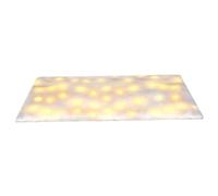 Joygoodta Manta de Nieve Rollo de Manta de Nieve navideña de 59x16 Pulgadas con Luces LED para Falda de árbol de Navidad Manto Pantalla de Pueblo de Invierno Artificial