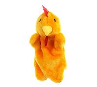 Joygoodta Marionetas de Mano de 25 cm, Juguetes de Animales de Peluche de Pollo para Juegos imaginativos, narración de Cuentos para niños y Adultos (Polla)