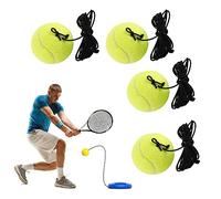 Joygoodta Pelotas de Entrenamiento de Tenis, Pelota de Rebote de Tenis Amarilla con Cuerda, para Principiantes, Equipo de Entrenamiento de práctica de un Solo Jugador, 4 Uds.