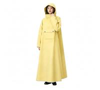 Joygoodta Rain Panchos Adultos, Poncho De Lluvia Impermeable, Cobertura Facial De 360 Grados, Desgaste Rápido para Ciclismo, Se Adapta A 155-170 Cm, Amarillo