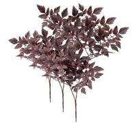 Joygoodta Tallos de otoño, Tallos de Cimicifuga, 3 Piezas de 33.5 x 19.7 Pulgadas, Flores de otoño realistas, 54 Hojas, Ramas de imitación para jarrón de Halloween, decoración de Mantel de