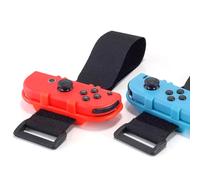 JoyHood 2 Pack Correas de Muñeca Compatibles con el Juego de Baile 2022 2021 2020 2019 para Switch/Switch OLED Joy-Con, Correa Elástica Ajustable, Accesorios para el Controlador Switch (Rojo y Azul)