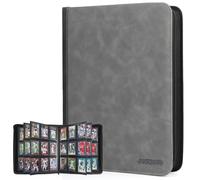 JoyHood Álbum para Tarjetas Top Loader, Carpeta de Tarjetas Coleccionables para 252 Top Loaders, Álbum para Tarjetas de 9 Bolsillos, Gris (Sólo para Top Loader)