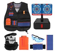 Joyhoop Táctico para Niños, Kit de Chaleco Táctico para Pistolas Nerf N-Strike Elite Juguetes Niños 3 ＋ Años, Regalos para Niños. (Extra con Objetivo de Tiro Eléctrico)
