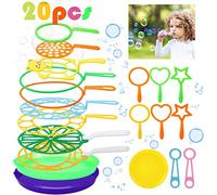 Joyibay Maquina de Burbujas, Burbujas de Jabón Kit de Varita de Burbujas Creativo Bubbles Maker para Juegos al Aire Libre en Interiores y Fiestas de Cumpleaños（20PCS）
