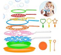 Joyibay Maquina de Burbujas, Burbujas de Jabón Kit de Varita de Burbujas Creativo Bubbles Maker para Juegos al Aire Libre en Interiores y Fiestas de Cumpleaños（15PCS）
