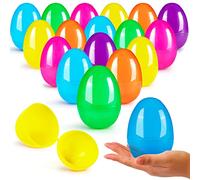 JOYIN 100 Set 3.15" Huevos de Pascua de colores para rellenar golosinas específicas, Pascua tema de la fiesta de favor, caza de huevos, cesta de rellenos, aula Premio Suministros