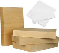 JOYIN 12 cajas de cartón marrón para regalo, 43,18 x 27,94 x 6,1 cm, con papel de seda y tapas para decoración de regalos de Navidad, bodas