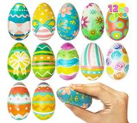 JOYIN 12 Huevos de Pascua Blandos de Levantamiento Lento, Alivio del estrés, Huevos de Pascua súper Suaves para Fiesta de Pascua, Relleno de Cesta de Pascua, 1.6 x 2.6 Pulgadas Huevos