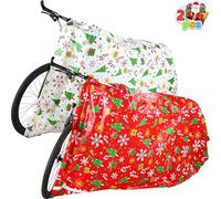JOYIN 2 Bolsas de Navidad Gigantes de 152 x 183 cm con Etiquetas de Regalo, Decoraciones para Regalos Navideños