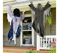 JOYIN 2 Unidades de Zom scaladores para Decoración de Pared - 35.4 Pulgadas, Muerto Viviente para Casa Encantada, Prop de Halloween para Exterior y Patio