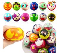 JOYIN 24 Bolas de Estrés de Halloween, Juguetes Blandos de Liberación Lenta, Recuerdos de Fiesta y Suministros de Decoración