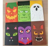 JOYIN 24 bolsas de regalo de Halloween con pegatinas, bolsas de dulces de Halloween, bolsas de fiesta de Halloween, bolsas de obsequios para niños, fiestas escolares y eventos comunitarios