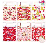 JOYIN 24 bolsas de regalo para el día de San Valentín con asas para regalos de fiesta de niños, premios de intercambio de aula, bolsas de regalo de San Valentín