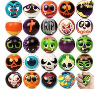 JOYIN 24 Piezas de Halloween, Varios Diseños y Colores, Bolas Antiestrés de Crecimiento Lento para Aliviar el Estrés en Fiestas, Juguetes para Niños y Niñas