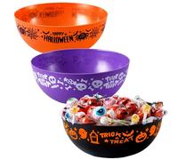 JOYIN 3 cestas de dulces de Halloween y cubos para servir para recuerdos de fiesta, accesorios