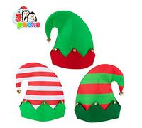 JOYIN 3 Pcs de Sombreros de Fieltro Navideño de Colores para Fiestas Navideñas, Única Talla única para la Mayoría, Niños, Adolescentes y Adultos