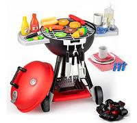 JOYIN 34 PCS Juego de Parrilla de Barbacoa de Juguete, El pequeño Chef Finge Jugar,Juego de Juguetes interactivos para Barbacoa de Juguete de Cocina para niños