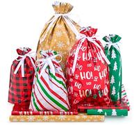 JOYIN 36 piezas de cordón de Navidad bolsa de regalo de Navidad surtido de estilos para fiesta de Navidad, día festivo, regalo de fiesta, bolsas de regalo