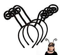 JOYIN 3Pzas Diadema Antena Negra, Novedad Diadema Mariposa de Terciopelo Firefly Disfraz Halloween, Accesorios Libélula, Complementos Fiesta Halloween