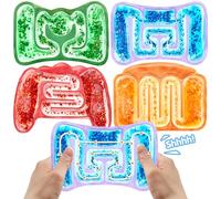 JOYIN 4 Jouets Sensoriels Anti-Stress pour Enfants - Tubes sensoriels malléables, jouets apaisants pour enfants avec autisme ou hyperactivité. Idéaux pour la gestion du stress