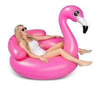 JOYIN 45"/112 cm Fancy Hinchable Flamingo Flotador Flotador Flotador Agua Piscina Colchón de Aire con Refrigerador Juguete para Fiestas Acuáticas Fiesta de Verano