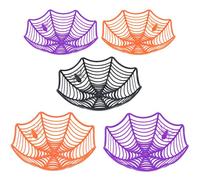 JOYIN 5 Cuencos de Plástico Cesta con Diseño de Telaraña de Halloween para Truco o Trato, Cuencos para Dulces, Camiones o Golosinas