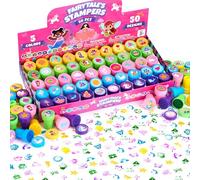 JOYIN 50 Sellos Temáticos para Niños - Sellos Autentintables con 50 Diseños Cuento de hadas para Regalos Cumpleaños Niños Colegio, Detalles Cumpleaños, Halloween, Navidad (Sellos de Sirenas,Princesas)