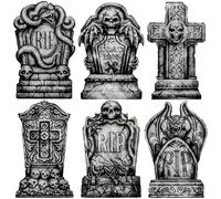 JOYIN 6 Piezas de lápidas para Cementerio al Aire Libre con decoración de Halloween
