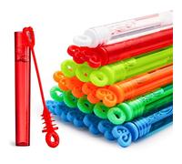 JOYIN 72 Piezas 6 Colores Mini Burbuja varitas a Granel Fiesta Favores Surtido Juguetes para niños, Carnaval Premios, Boda, Regalos al Aire Libre para niñas y niños