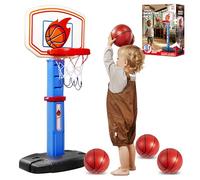 JOYIN Aro de Baloncesto para niños, aro de Baloncesto para Interiores y Exteriores con Soporte Ajustable de Altura de 30,7 a 42,5 Pulgadas, Mini aro de Baloncesto para niños de 3, 4, 5, 6, 7, 8 años