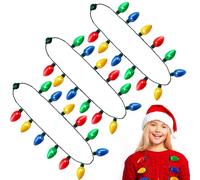 JOYIN Collar de bombillas LED de Navidad, accesorios de vacaciones, recuerdos de fiesta, 12 bombillas LED