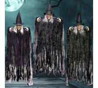 JOYIN Decoración de Bruja Malvada Colgante de Halloween 90 cm (3 Pack), Accesorio de Bruja Colgante de Halloween para Decoración de Césped, Exteriores e Interiores