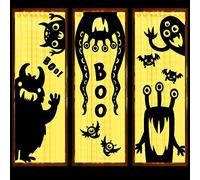 JOYIN Decoraciones de Halloween para ventanas, cubiertas de ventana Hallowmas Monster para decoración de fiesta de Halloween, suministros de fiesta, decoración de ventana