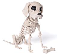 JOYIN Esqueleto de perro de Halloween articulado de cuerpo completo para decoración de Halloween, decoración de fiesta de cementerio