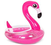 JOYIN Flamenco Inflable Flotador de la Piscina con Brillos, Tubos flotantes, Fun Beach floaties, Juguetes para la Piscina, Decoraciones del Partido de Verano para niños (37.5” x 32.25” x 37”)