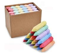 JOYIN Juego de 24 Tizas Grandes en Forma de Cono, No Tóxicas, Lavables para Arte, Verano al Aire Libre y Dibujo de Pizarra