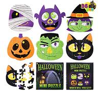 JOYIN Juego de rompecabezas de Halloween de 36 piezas en cajas ciegas con rompecabezas de tablero de papel de 6 personajes, caja sorpresa para niños Favores de fiesta, regalos de truco o trato