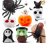 JOYIN Juguetes de Halloween para aliviar el estrés, juguete suave para apretar o tratar, regalo de fiesta para niños y adultos