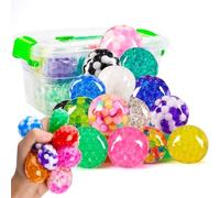 JOYIN Mini Bolas Antiestres Juguetes, al Azar 9 pcs Pelota Antiestres Juguetes Sensoriales para Adultos, Juguetes Antiestres Squeeze Bolas, Aliviar la Ansiedad de Trabajo, Fiesta de Regalos