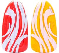 JOYIN Paquete de 2 Tablas de Bodyboard inflables para toboganes de Agua, Bodyboard para Deslizadores, Flotador para Piscina, Juguete acuático de Verano para niños y bebés (Rojo, Amarillo)
