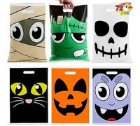 JOYIN Paquete de 72 Bolsas de Regalos de Halloween para Truco o Trato, Regalos de Fiesta de Halloween, Bolsas de Golosinas Caramelos Dulces