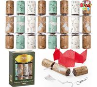 JOYIN Paquete de 8 recuerdos de fiesta de Navidad sin broches con diseño de reno, suministros de fiesta para niños y adultos, fiestas de Navidad, cenas y vacaciones